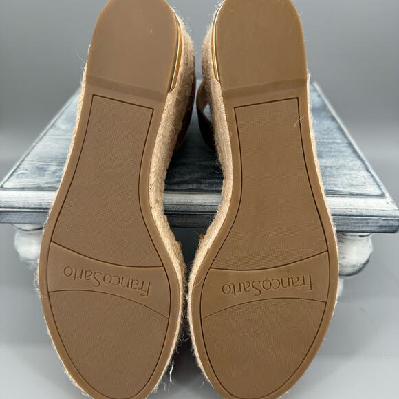 NEW Franco Sarto Women’s Callia Espadrille Wedges Brown Size 10M - Picture 8 of 10